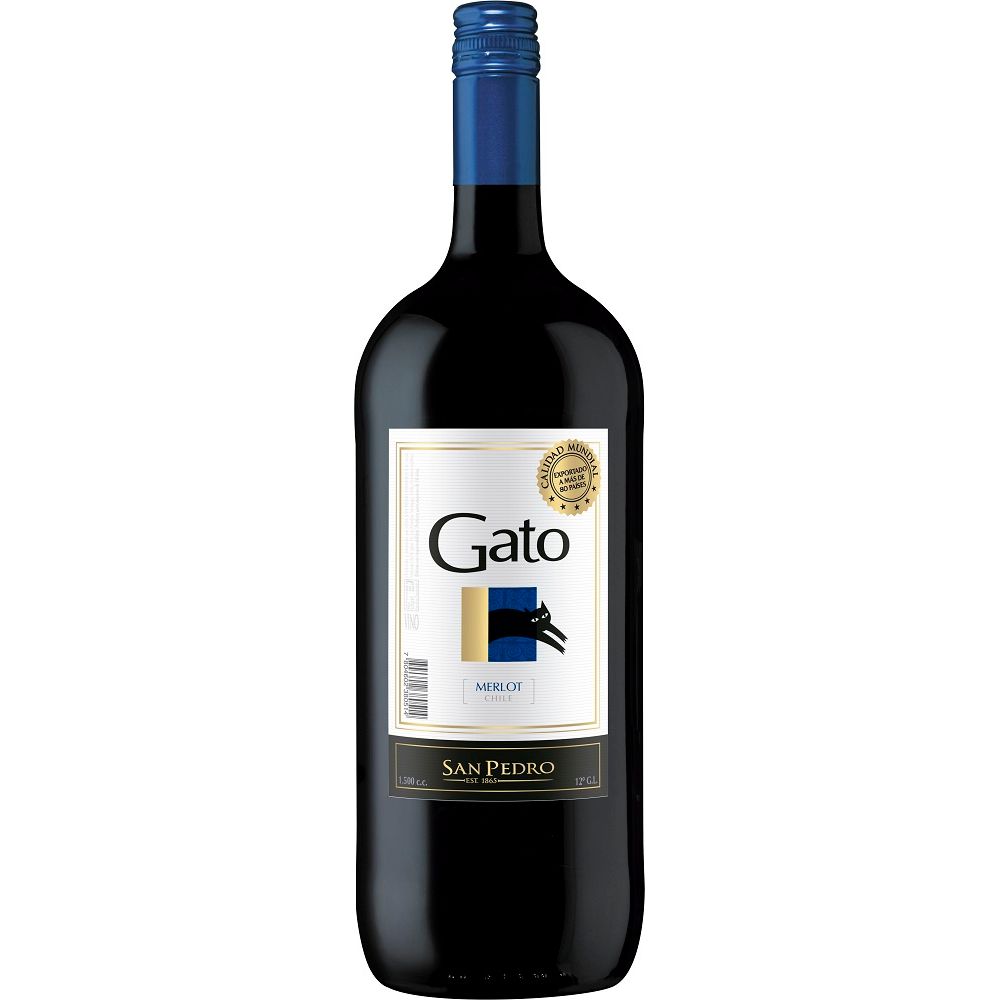 VINO MERLOT GATO BOT. 1.5 LT                      